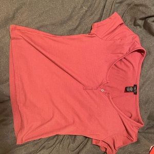 Rue21 low cut button up shirt.